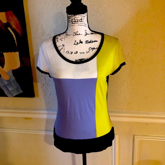 Vintage designer ST JOHN top blouse shirt size Small - Picture 1 of 4